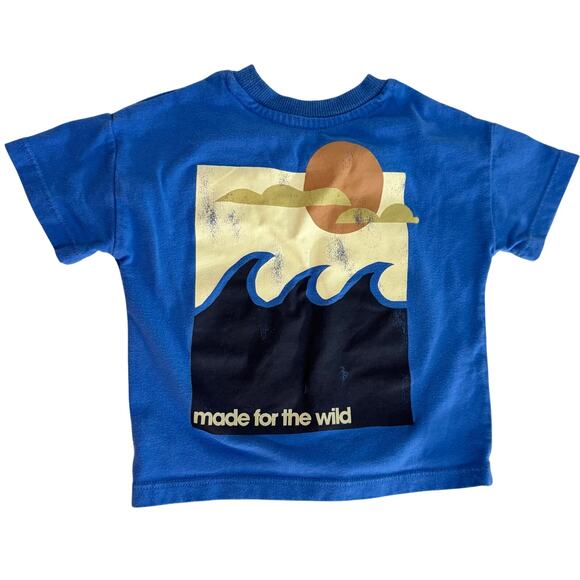 Grayson Mini Blue Made for the Wild Short Sleeve Graphic T Shirt Size 12 Months - Picture 4 of 4